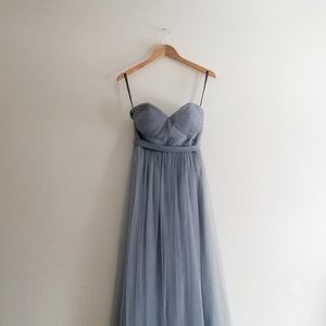 Annabelle Slate Gray Tulle Multiway Bridesmaids Dr